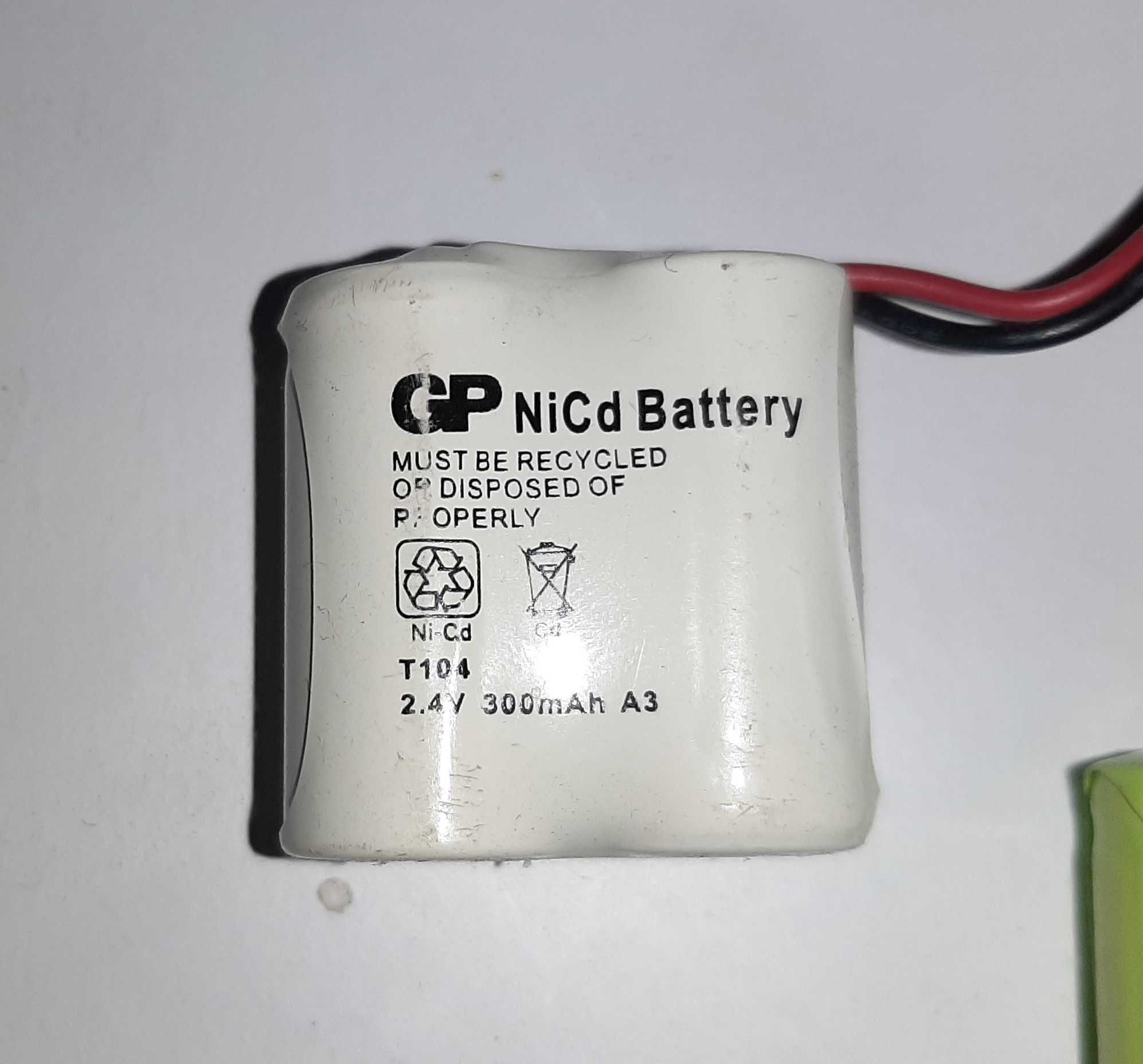 Аккумулятор T236 NiMH 3.6V 1300mAh  и  T104 NiCd 2.4V 300mAh