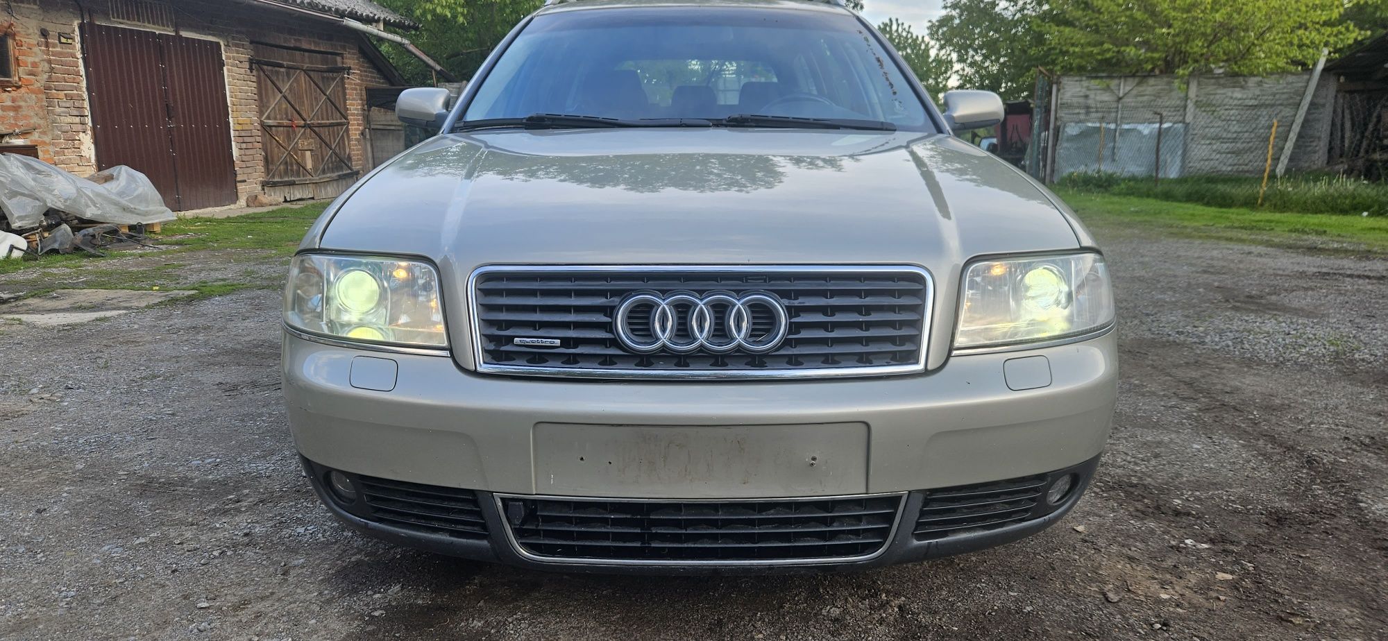 Przód kpl maska zderzak błotniki lampy xenon audi a6 c5 lift LY1X