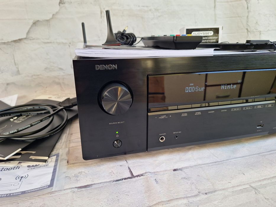 Mocny  Denon AVR-X2700H Wi-FI BT 8K HDR e-ARC Heos 7.2