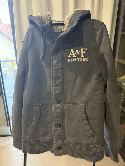Abercrombie Fitch Bluza Kurtka na miśku