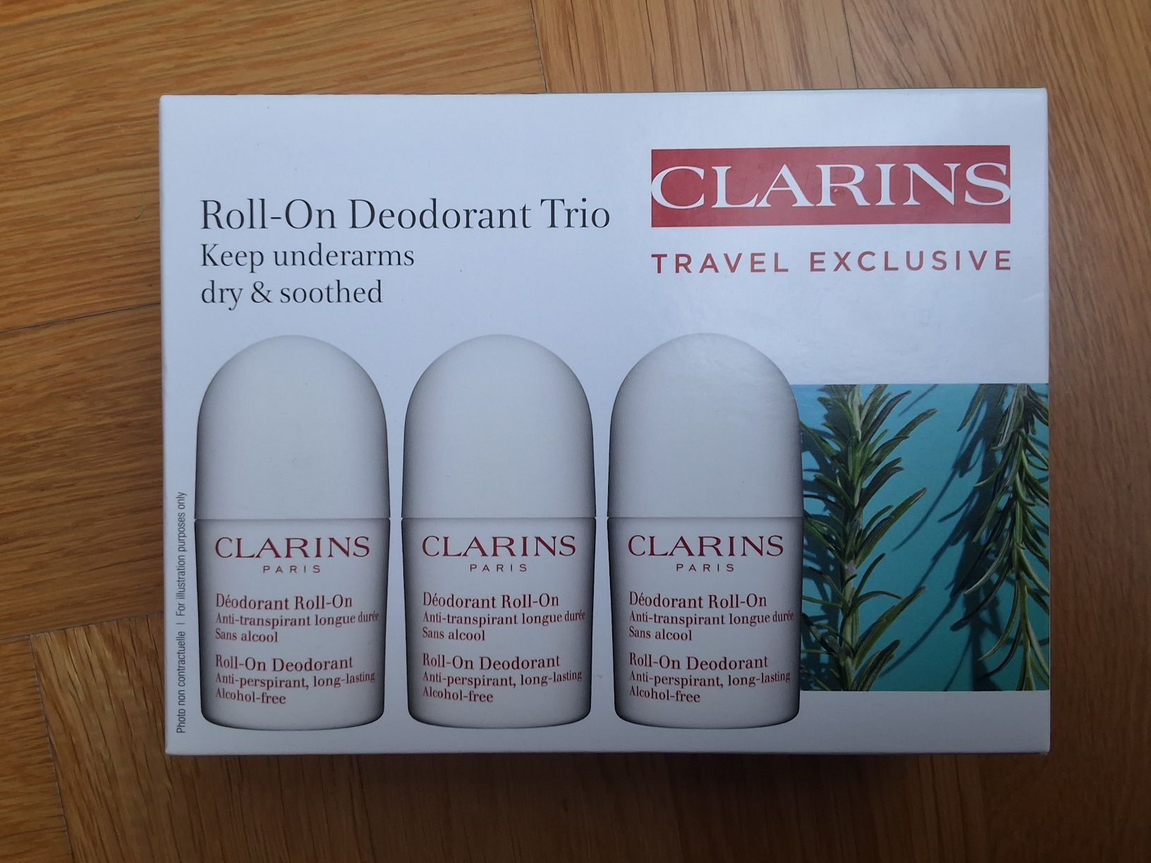 CLARINS Roll on deodorant 3szt. 3x50ml