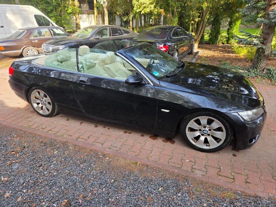 BMW Seria 3 325d Cabrio 03/2008 czarna z beżowym wnętrzem, piękna