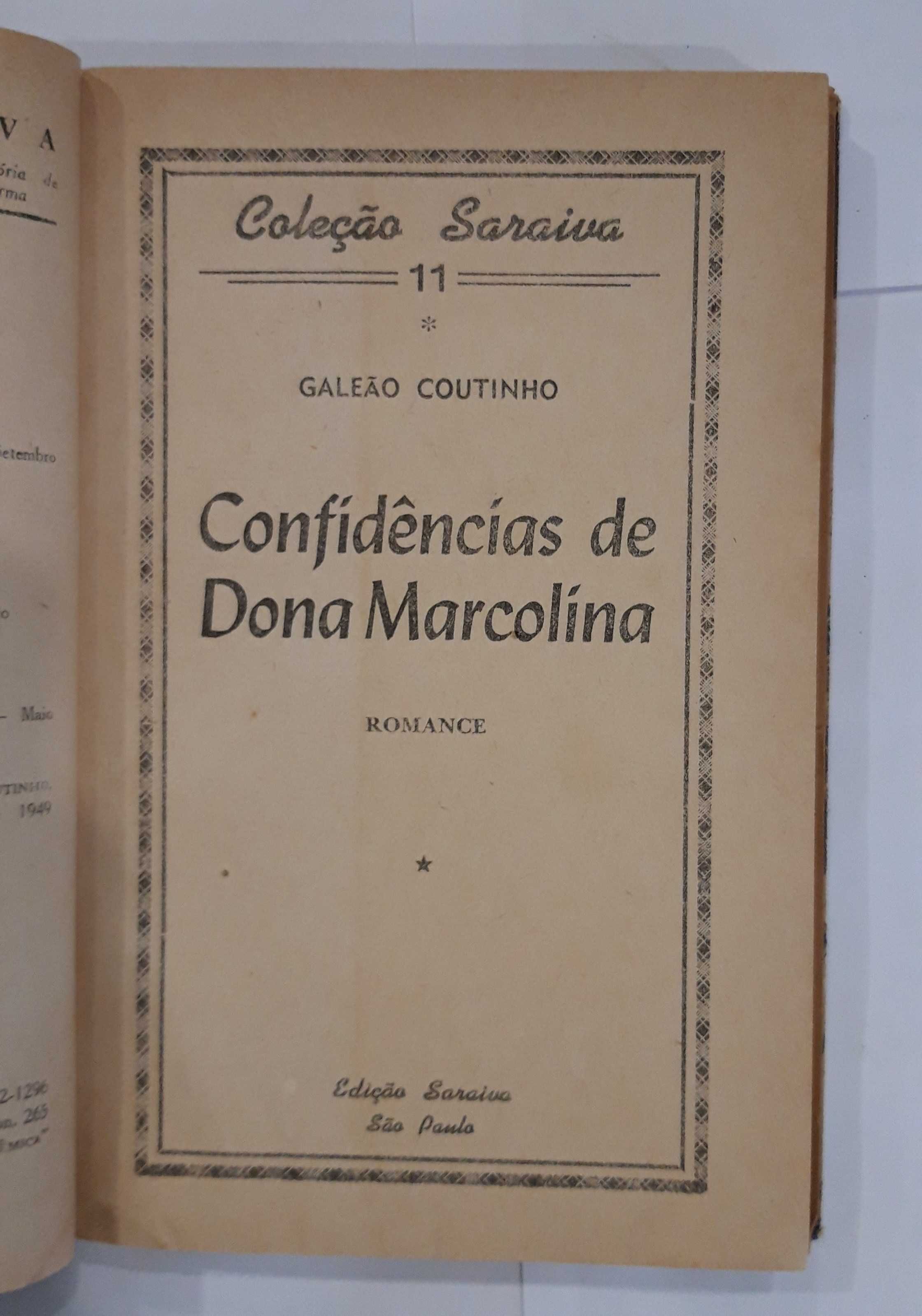 Livro- Ref CxB - Galeão Coutinho - Confidências de Dona Marcolina