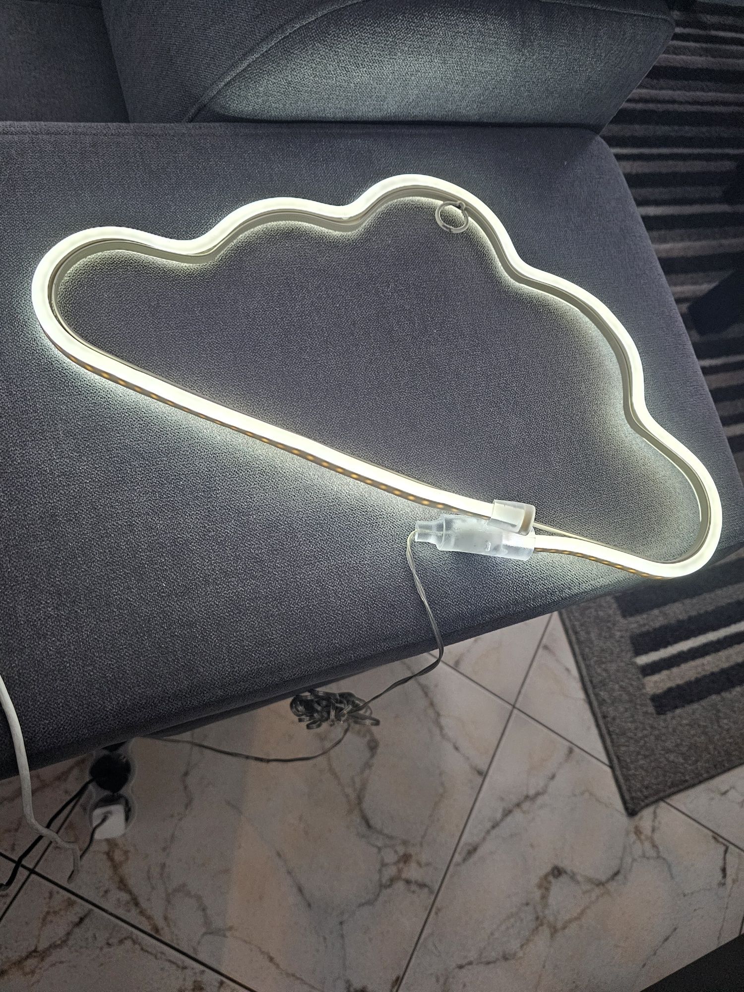 Neon led luz de presença 3D nuvem