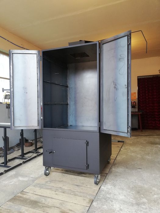 Wędzarnia Przemysłowa Mobilna Grill Masarnicza Wędzok Blacha 4 mm