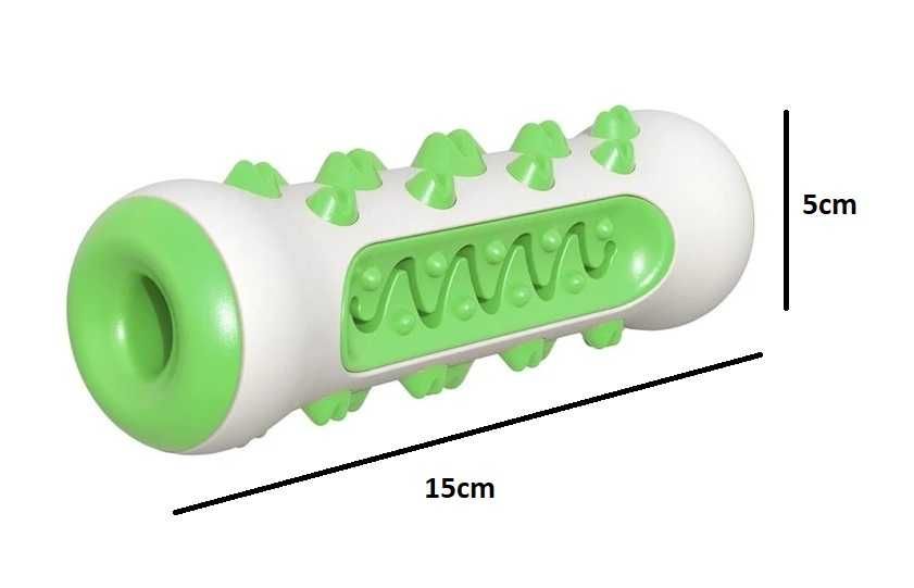 Niezniszczalny Gryzak Dentystyczny Dla Psa Zabawka Zielony 15cm