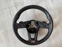 Kierownica AUDI A4 B9 A5 8W S-line ŁOPATKI Oryginał