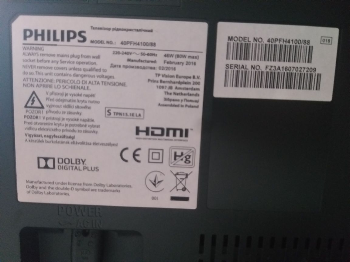 Telewizor Philips 40 cali fullHD