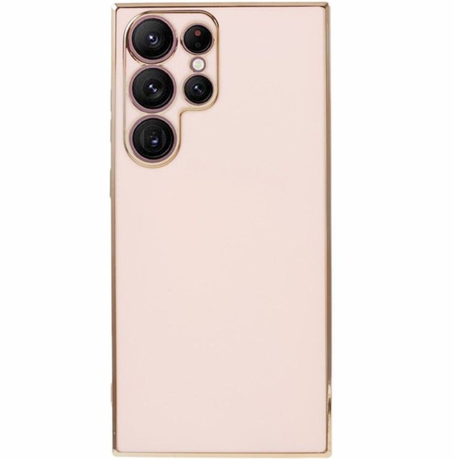 Etui Plecki Samsung Galaxy S23 Ultra Różowy Złoty