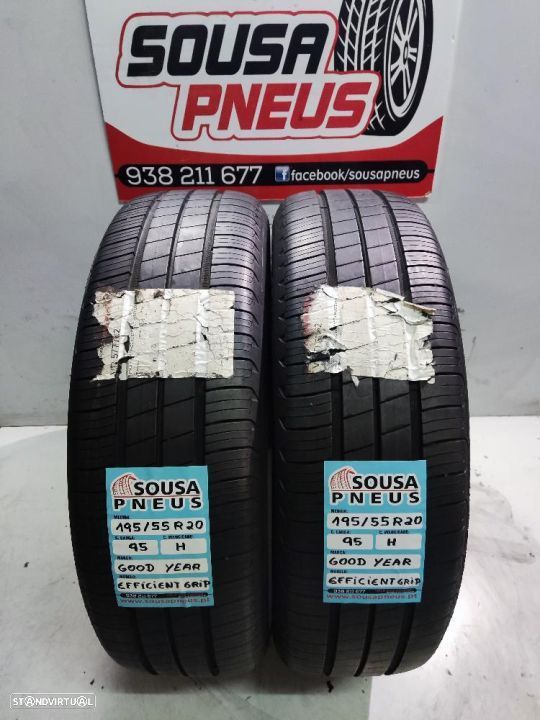 2 pneus como novos 195-55r20 good year - oferta dos portes
