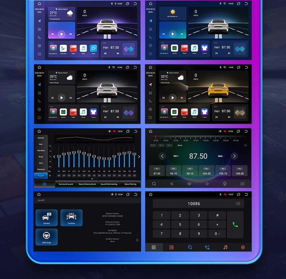 Radio RDS DAB+ Tablet Android CarPlay WiFi GPS USB SD DSP TOYOTA RAV4