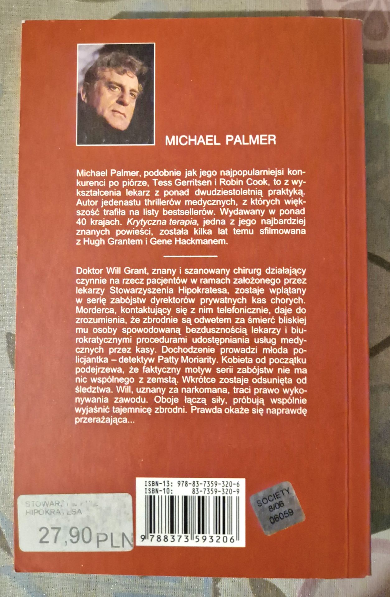 Stowarzyszenie Hipokratesa. Michael Palmer