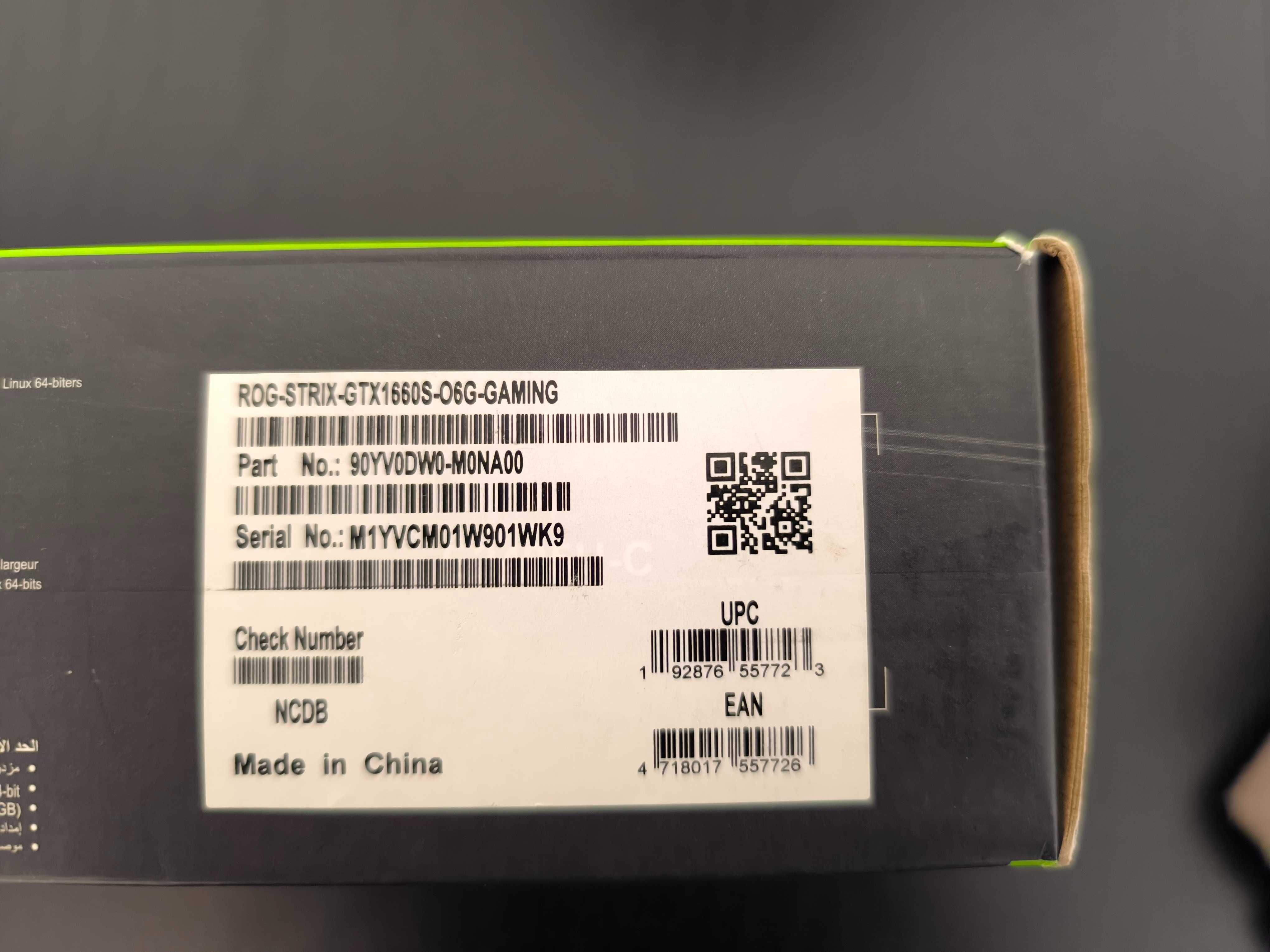 ROG STRIX GTX1660 Super - OC 6GB