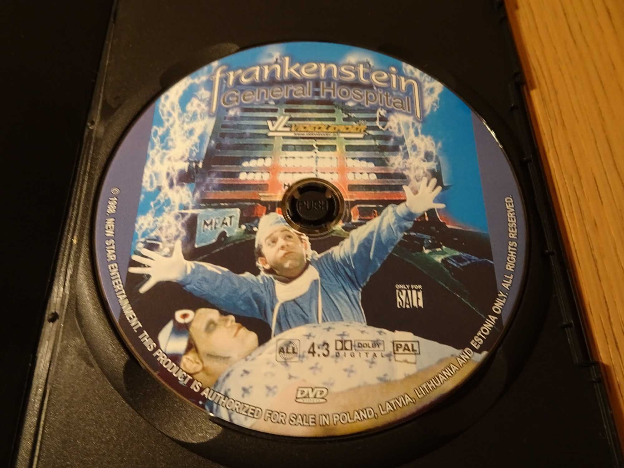 "Szpital doktora Frankensteina" fim DVD, płyta DVD