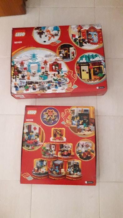 Lego da série ano chinez 80108 e 80109, novos e selados
