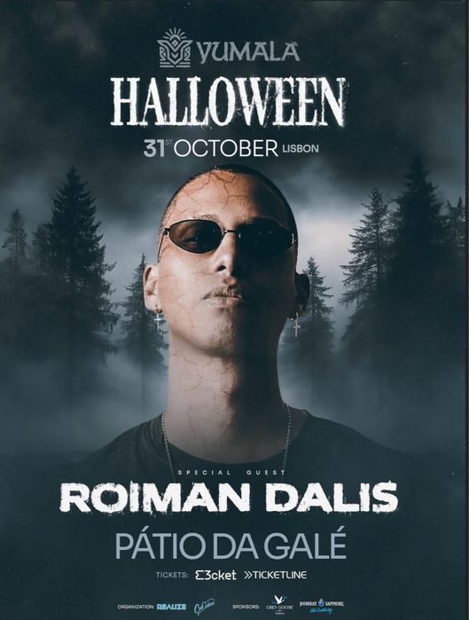 Bilhete para Festa de Halloween Danni Gato