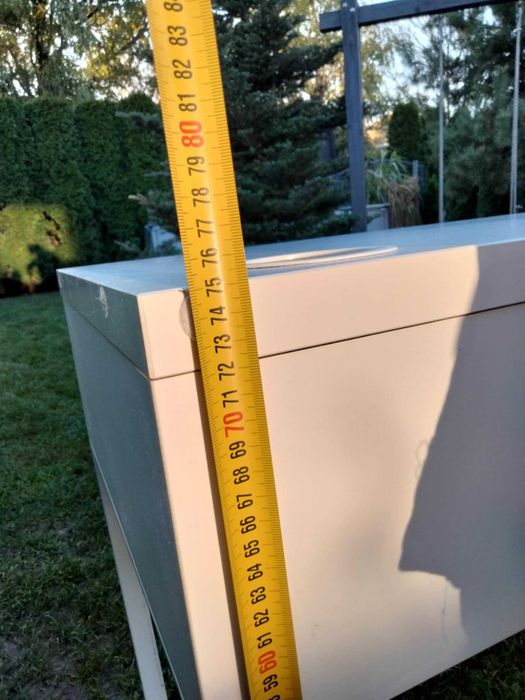 IKEA Micke biurko dwuosobowe, białe z szufladami