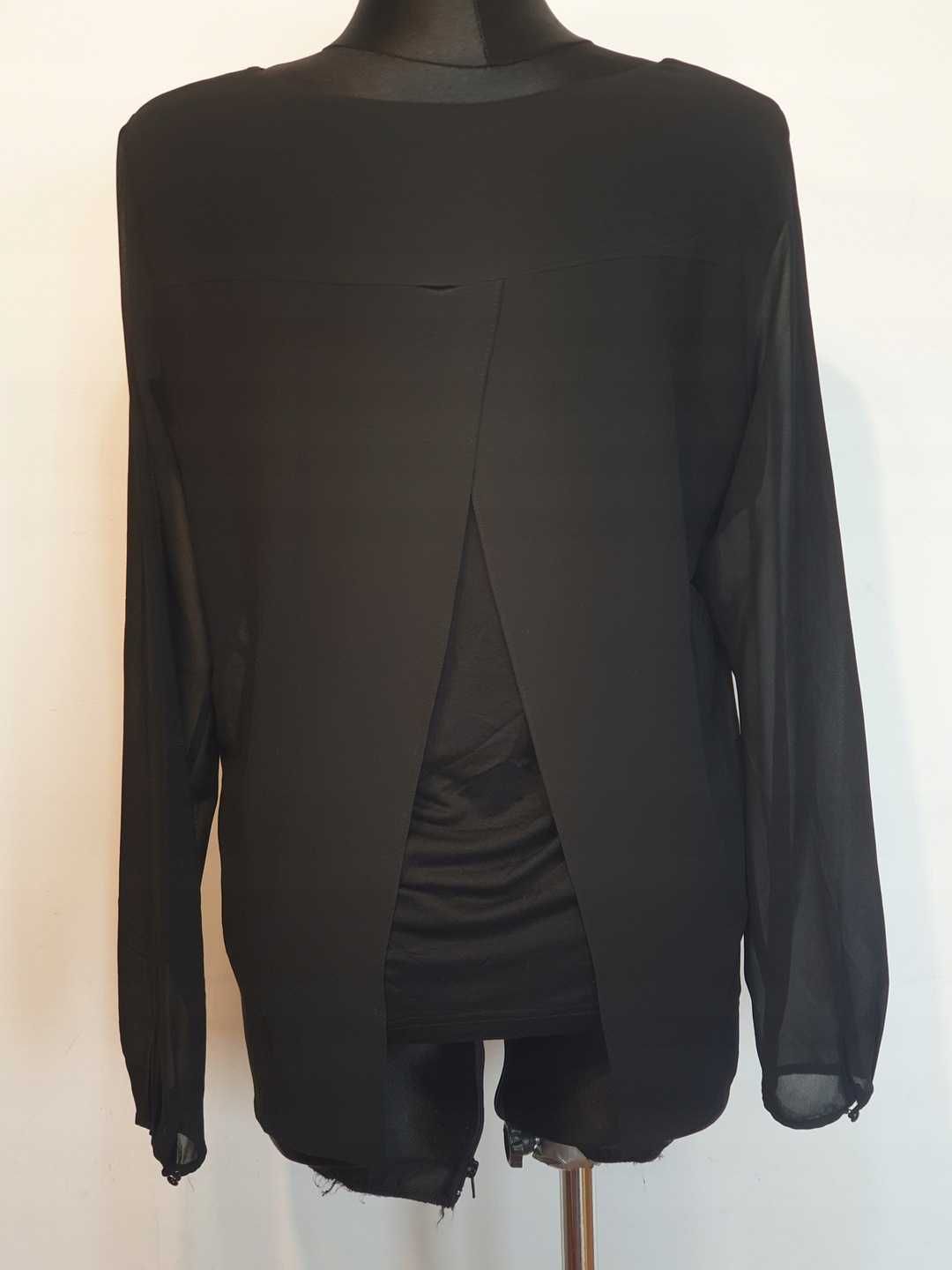 324 Mexx elegancka bluzka czarna rozmiar 12