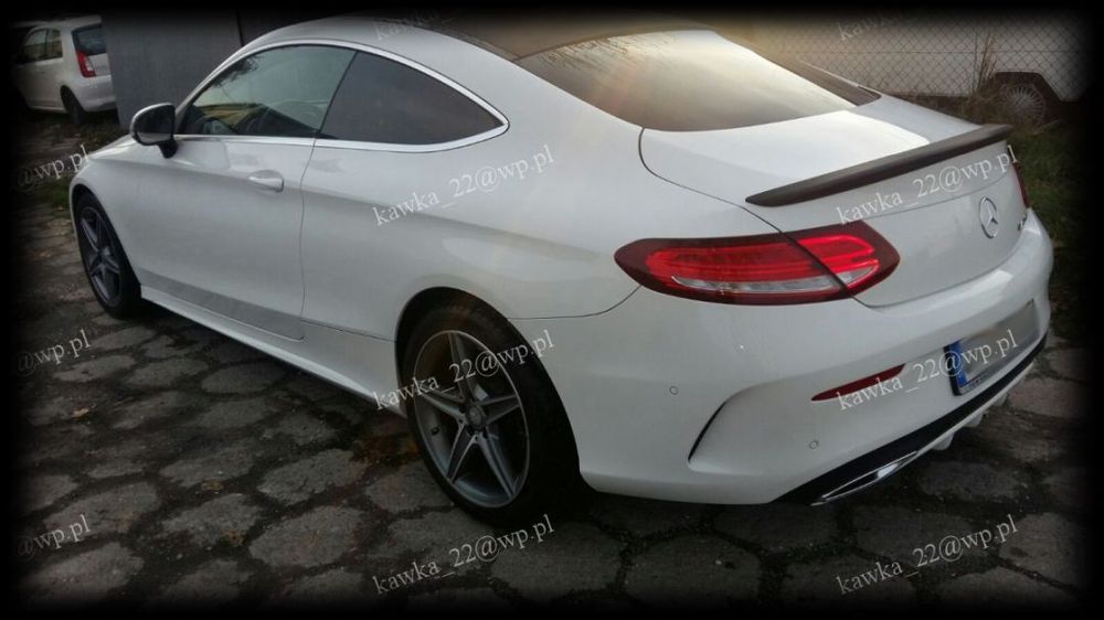MERCEDES W205 COUPE SPOILER LOTKA NA KLAPĘ PODKŁAD