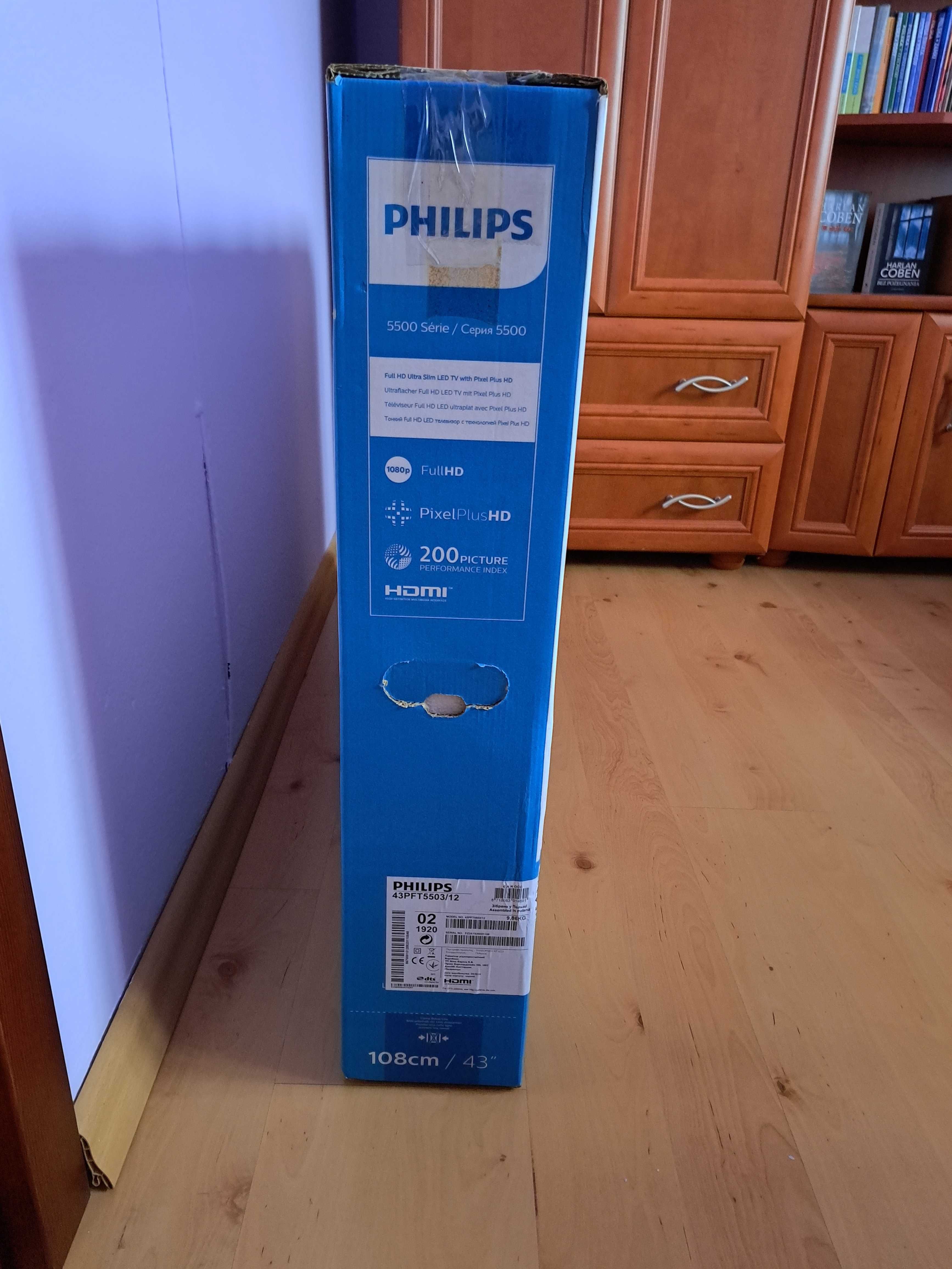 Telewizor LED Full HD PHILIPS 43" DVB-T2/HEVC