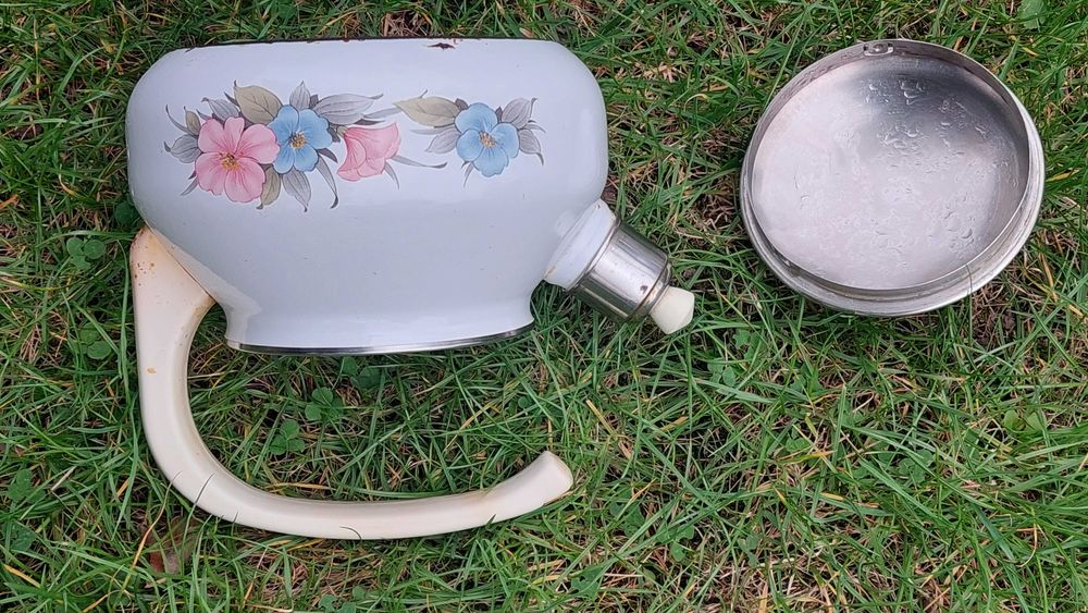 Чайник емальований зі свистком електричний