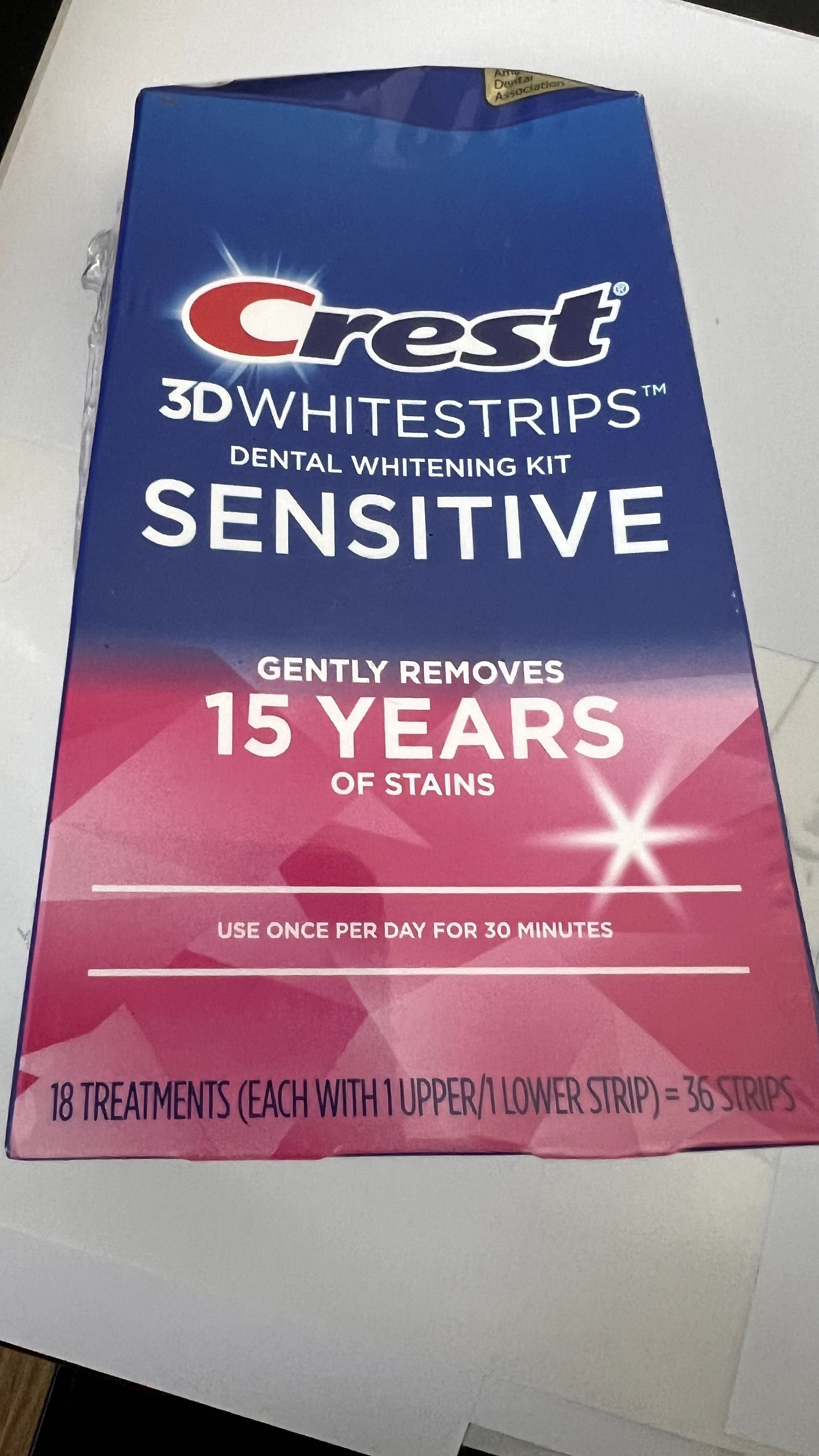 Paski Wybielające Crest Sensitive dla zębów wrażliwych z USA