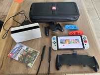 Nintendo switch OLED - duzy zestaw malo uzywane