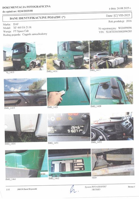 Syndyk sprzeda samochód ciężarowy DAF XF 460