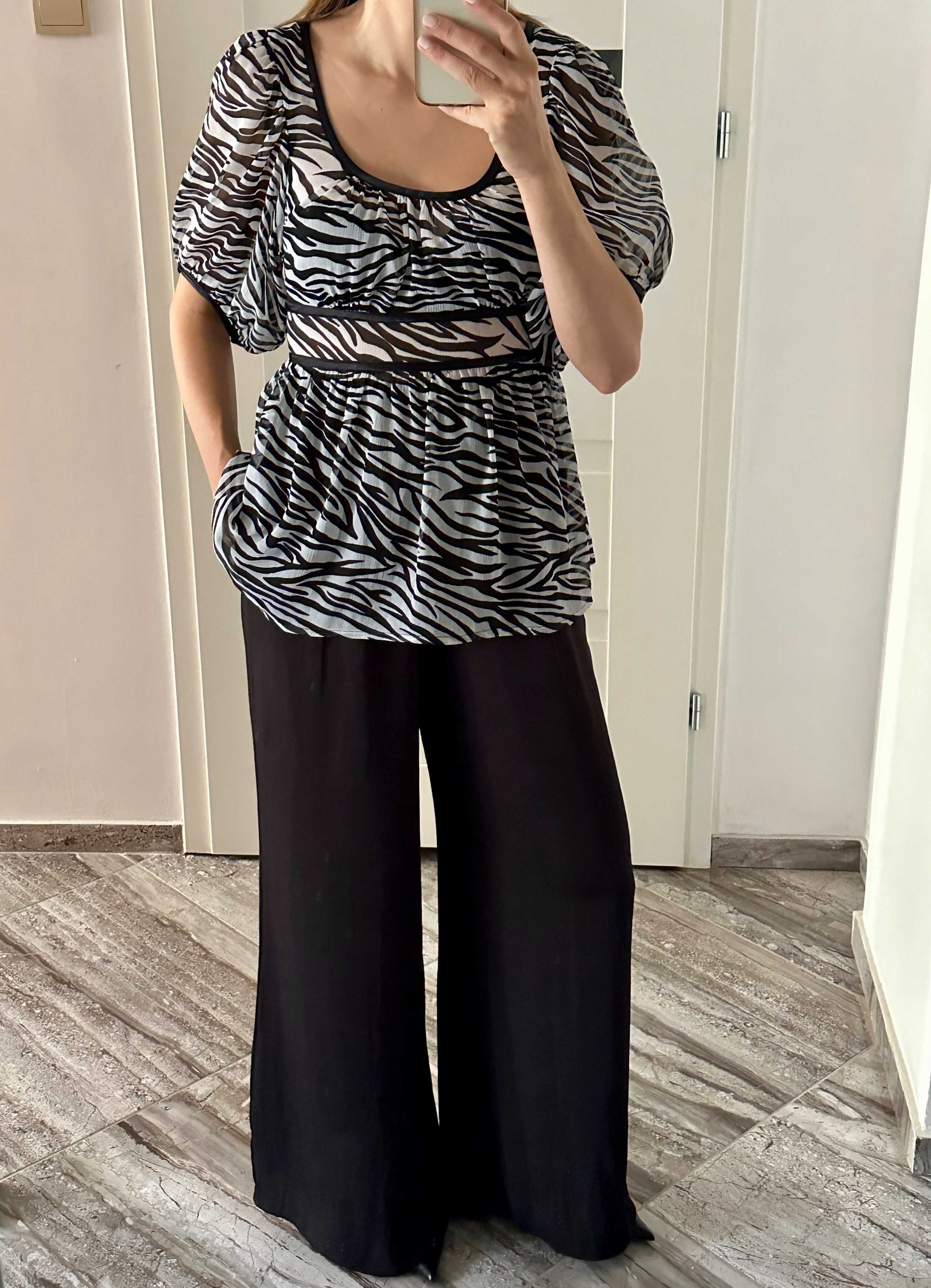 Bluzka w zwierzęcy wzór H&M rozm.S
