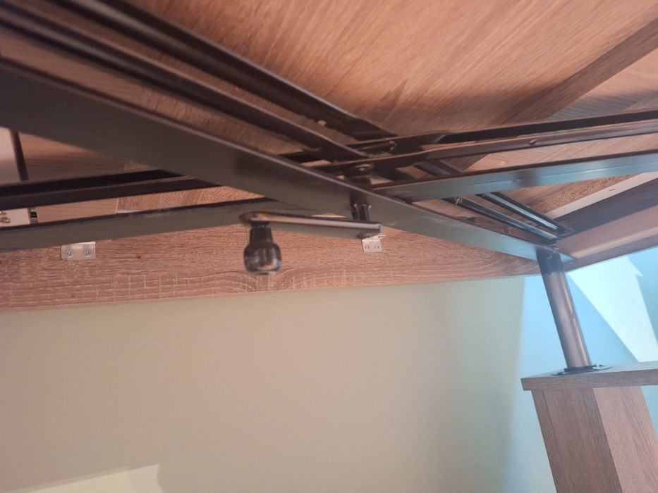 Rozkładany i podnoszony stół ława dąb sonoma 70x130 cm