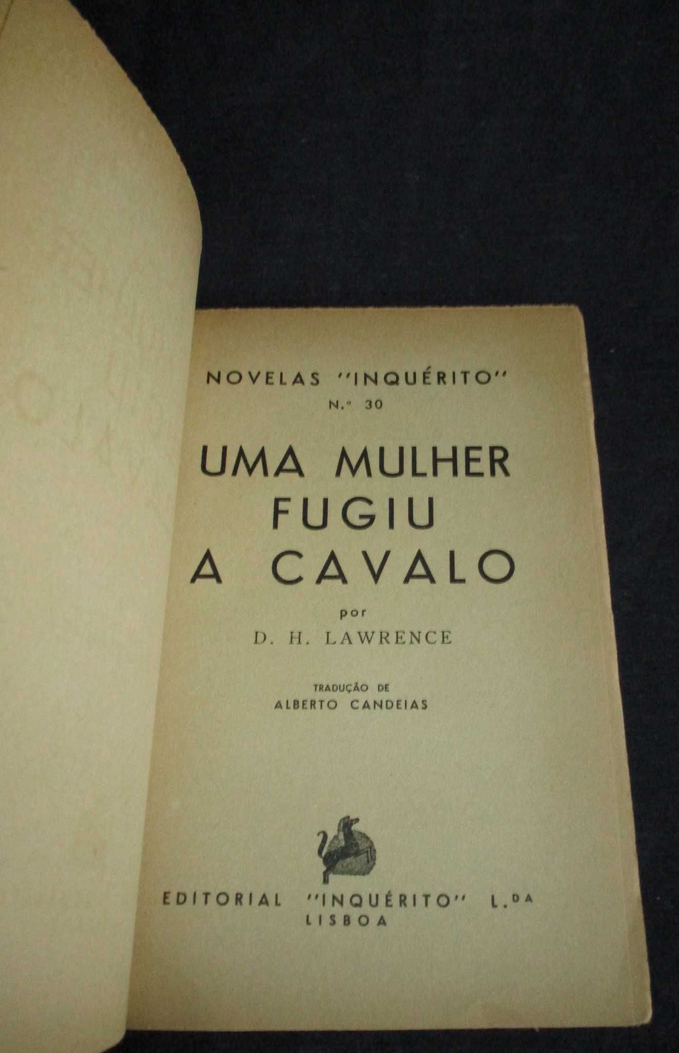 Livro Uma mulher fugiu a cavalo D. H. Lawrence