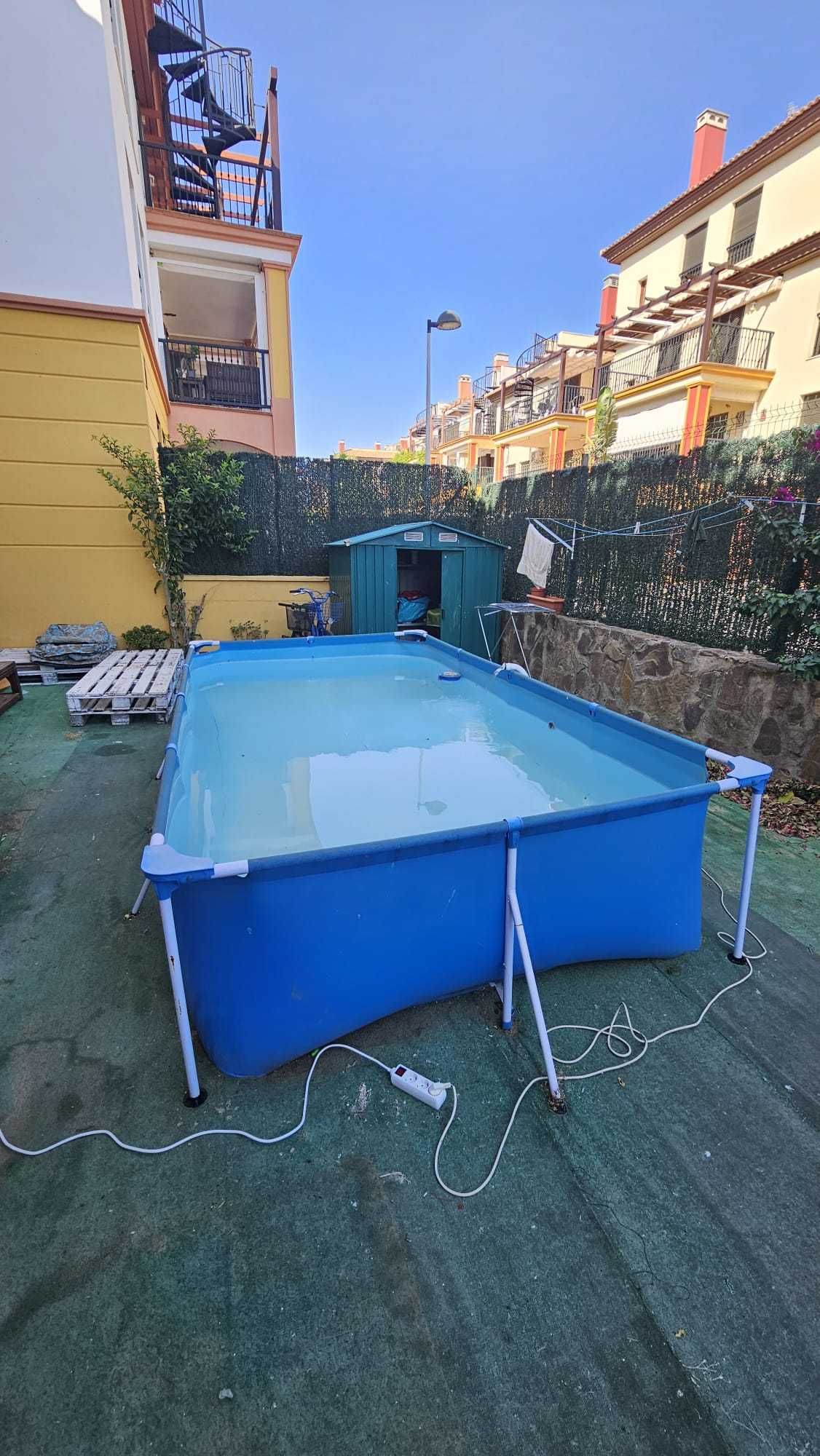 Piscina Tubular Rectangular Desmontável, tamanho: 400x211x81 BESTWAY
