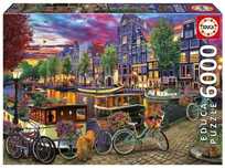 Puzzle 6000 elementów. Amsterdam, Niderlandy. Educa