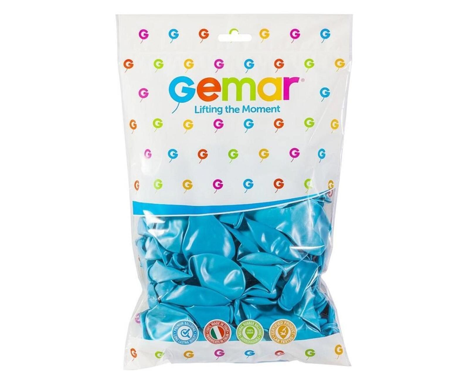 Balony metaliczne błękitne 25cm 100szt. Godan Rok wydania: 2022,