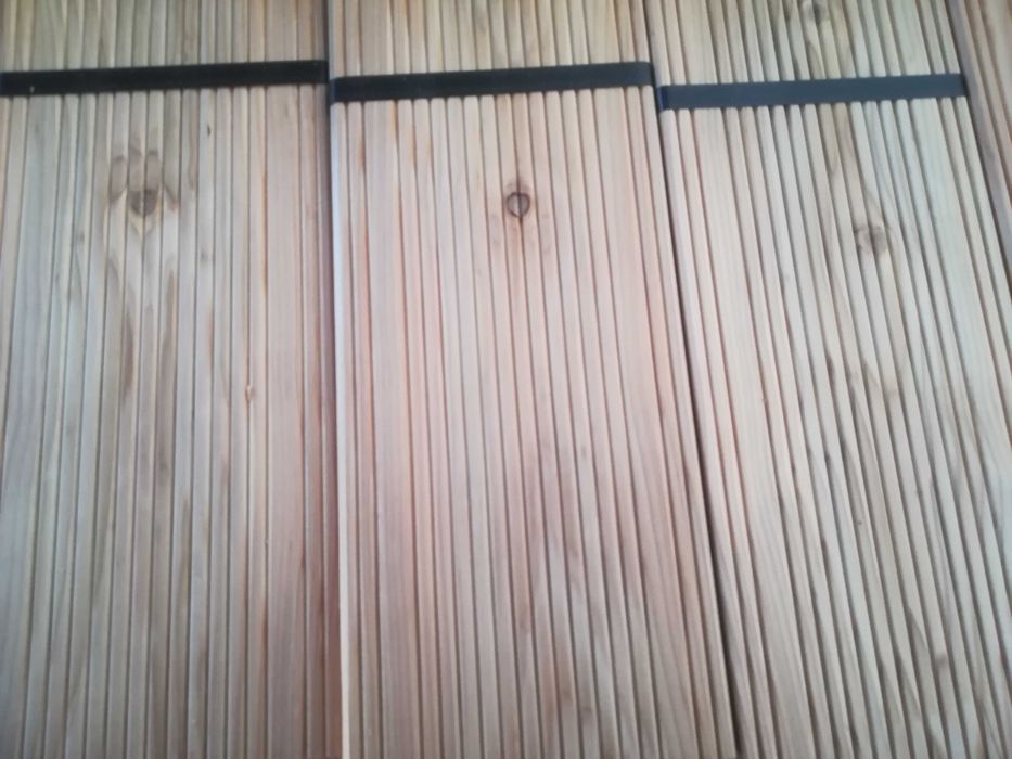 Deska tarasowa modrzew europejski 4m Kl. AB obustronnie ryflowana