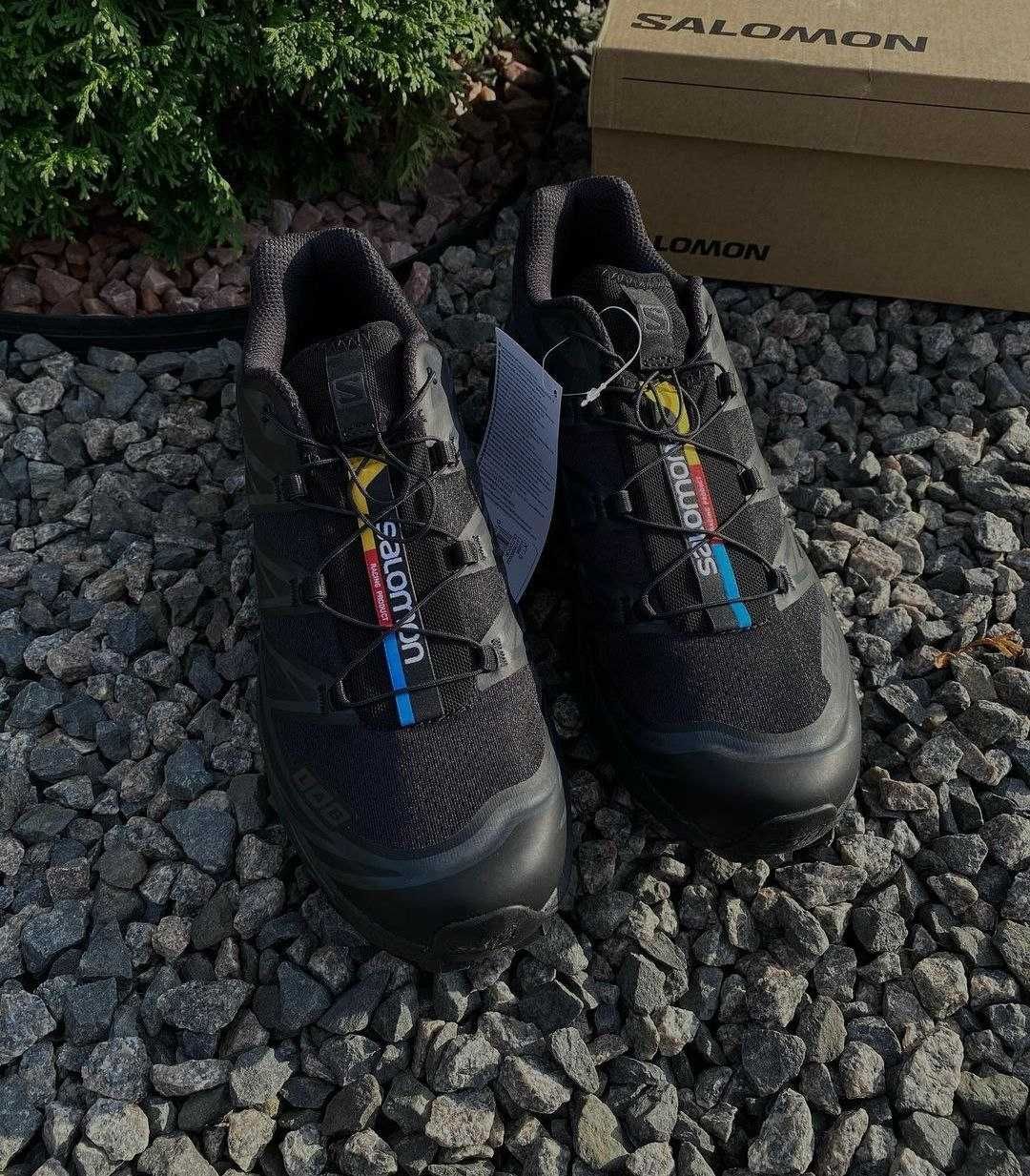 Мужские кроссовки Salomon XT-6 Adv Black. Размер 41-44