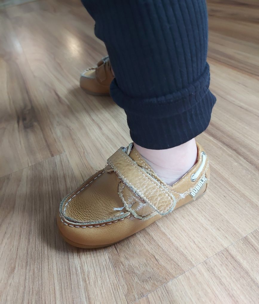 Mokasynki skóra naturalna r 22