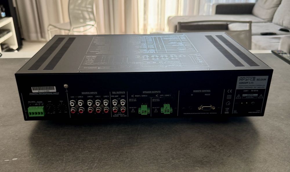 Wzmacniacz zintegrowany APART Concept 1 (T) 2 x 60 Watt 100 V Poznań