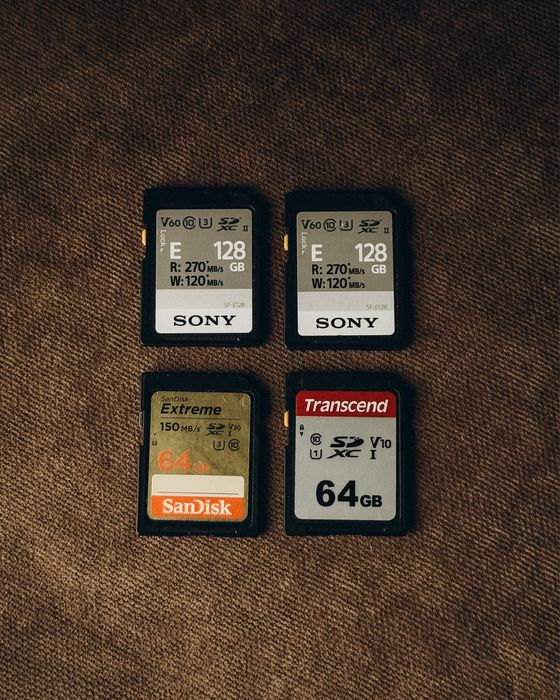 Карти пам’яті SDXC Sony / SanDisk / Transcend