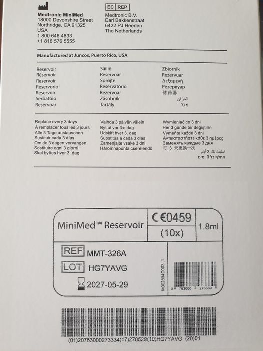 Zbiorniczki na insulinę MiniMed