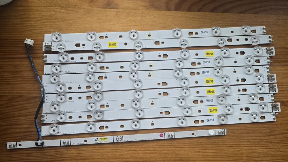 Listwy LED Samsung 40" – komplet z demontażu