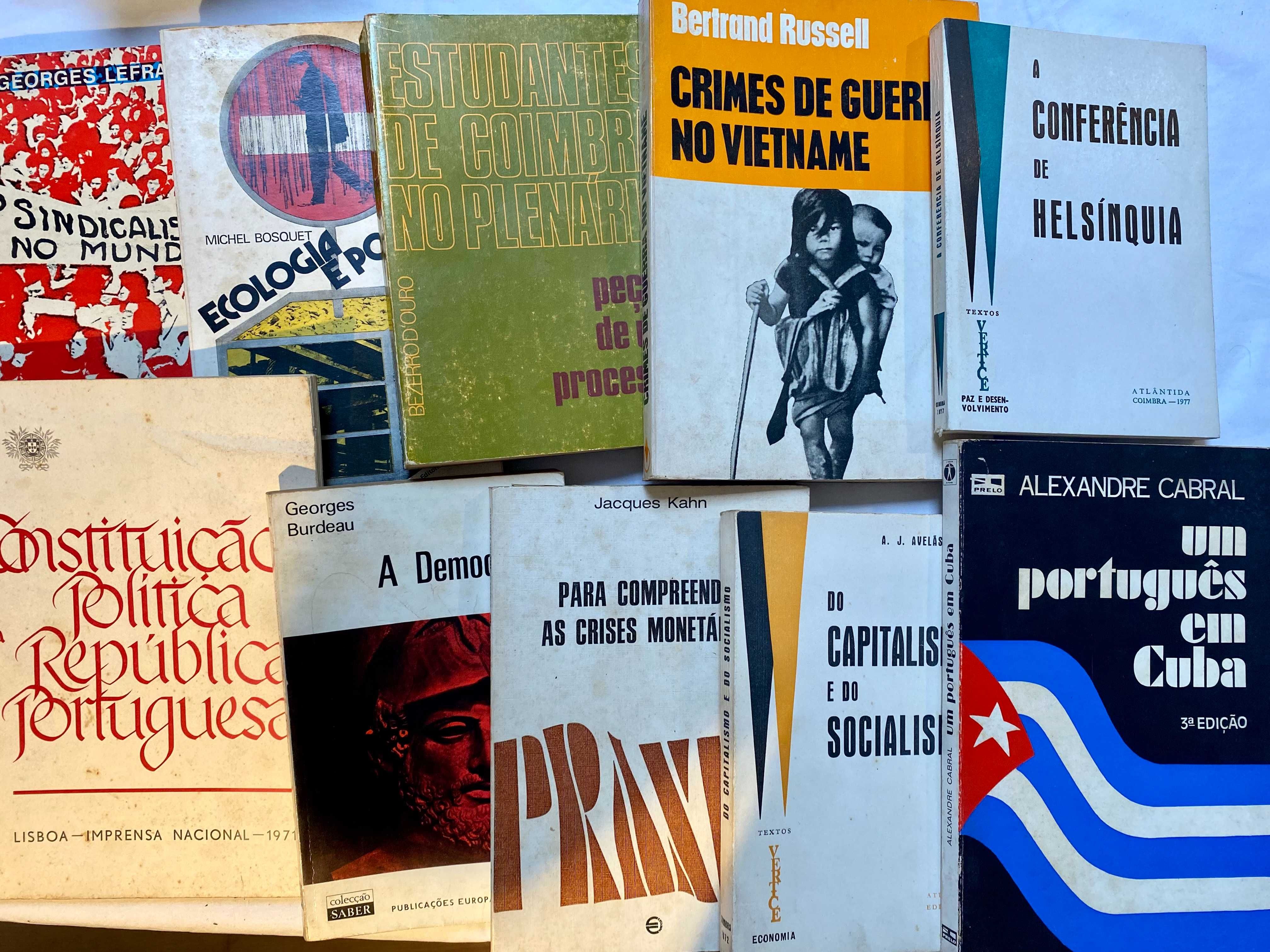 Lote livros antigos- Politica, sociedade, filosofia, direito, história