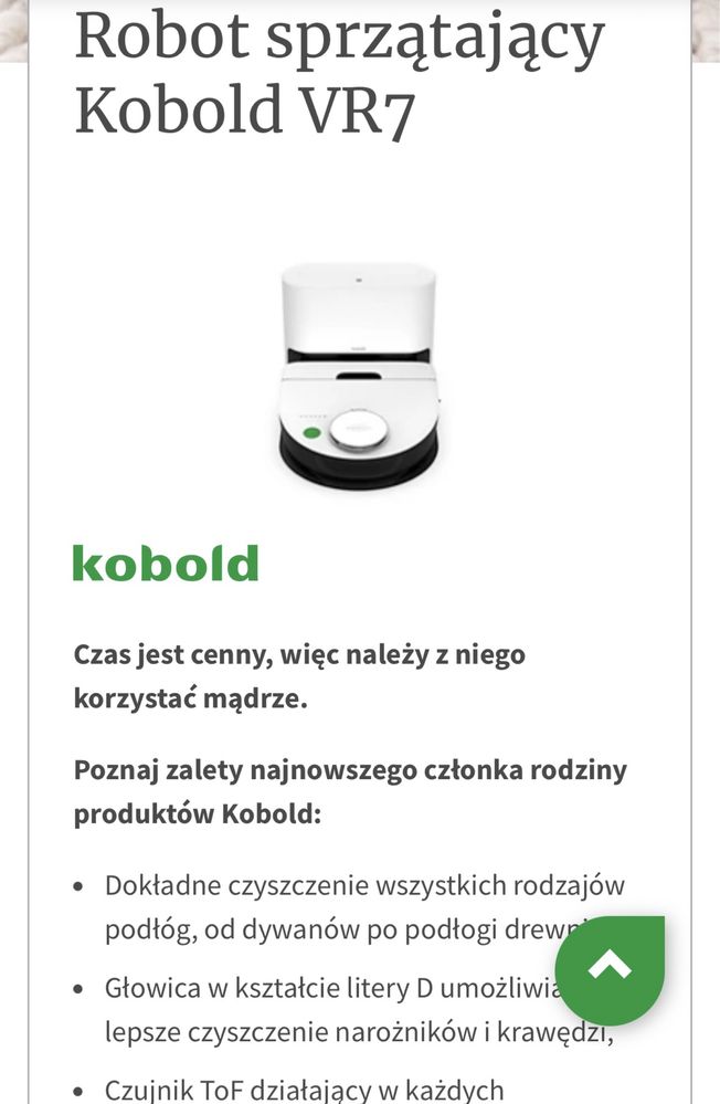 Nowy zestwaw Kobold VR7 + Kobold VK7 2 w 1. OKAZJA!!!