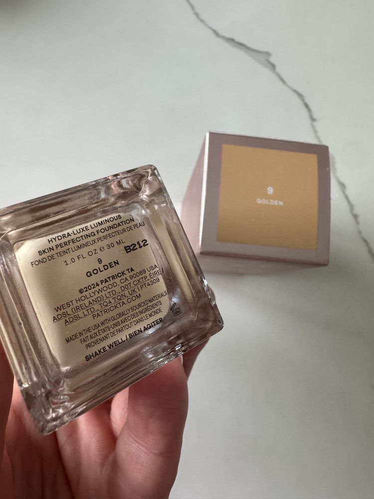 Patrick Ta Hydra Luxe Foundation – nawilżający podkład 2w1 nr.9 GOLDEN