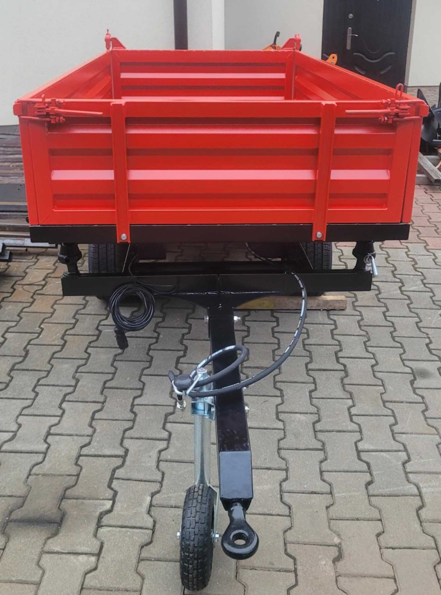Przyczepa rolnicza/ogrodowa do ciągnika, mini traktora, 2,5t kiper