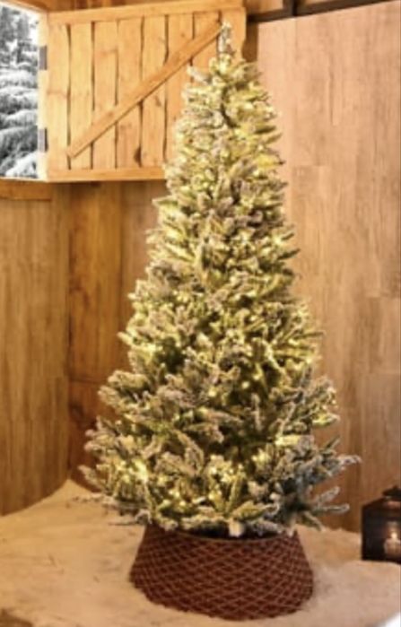 Árvore de natal 2,40mts com neve