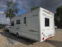 Elddis Odyssey 524 przedsionek i wyposażenie 5 osobowa duża łazienka