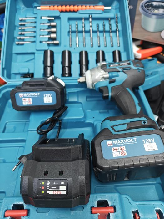 Гайковёрт MAXVOLT  128 v шуруповёрт Electric Drill Set