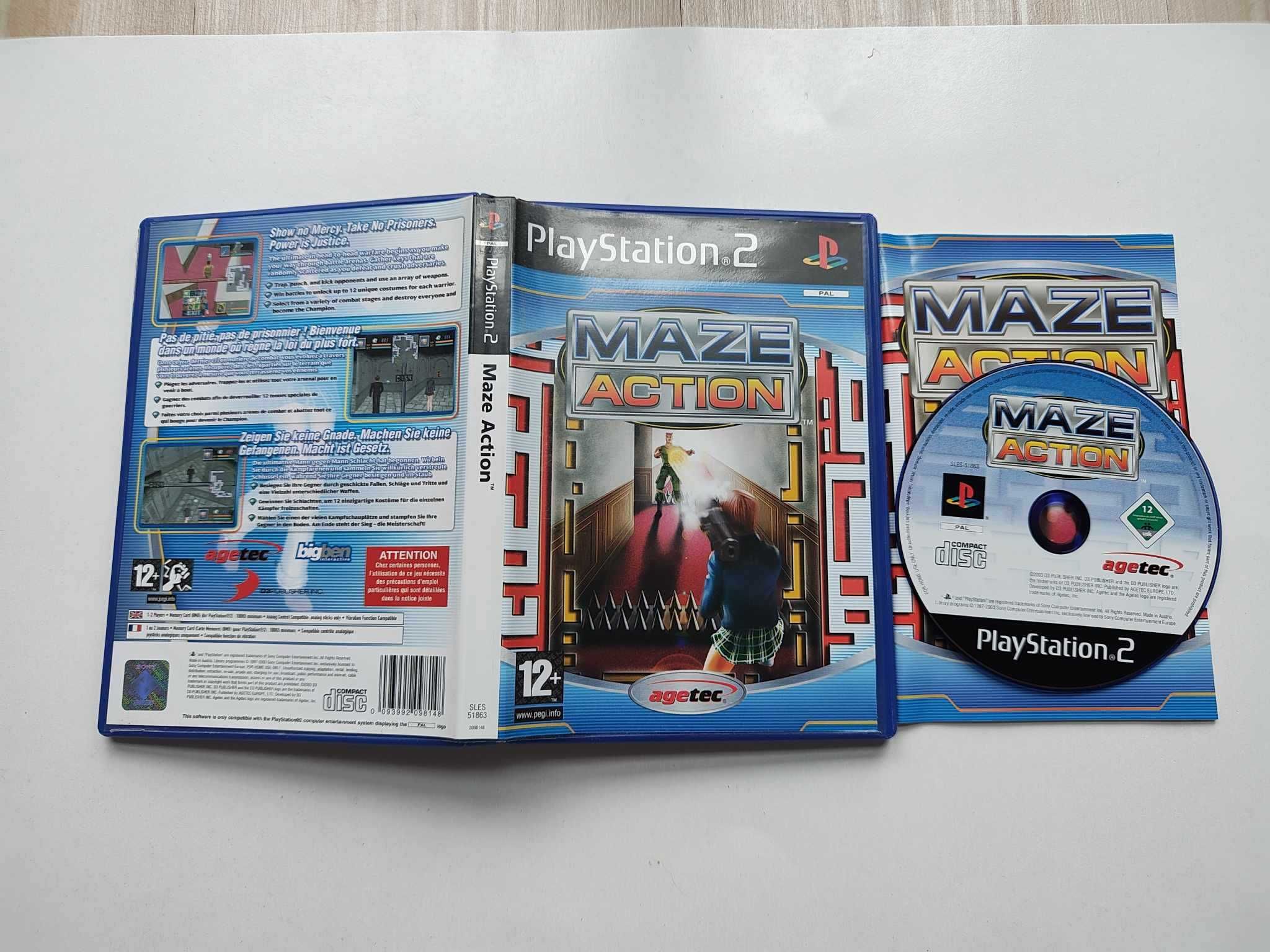 Gra PS2 MAZE Action