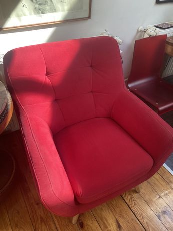 Fotel SCANDI - piękna czerwień